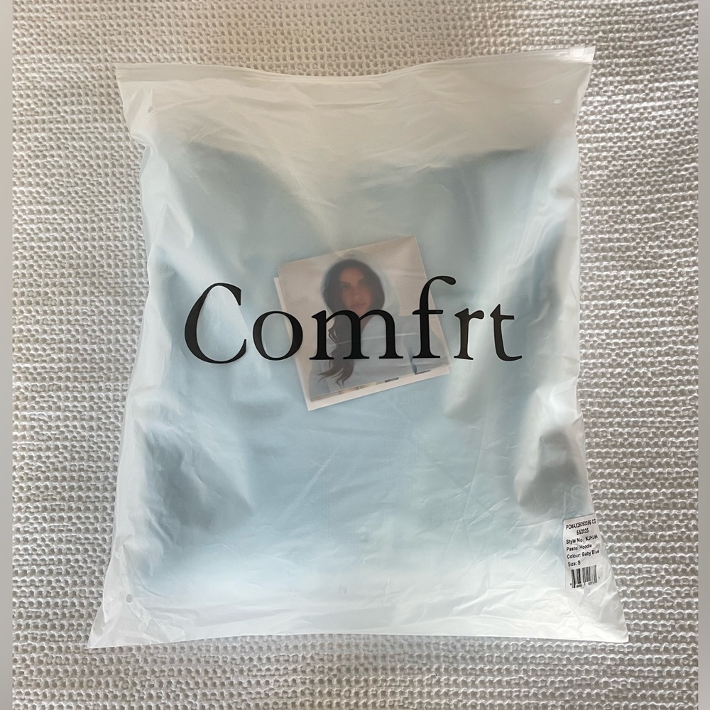 Comfrt Baby Blue Pastel Hoodie - S - Picture 9 of 12